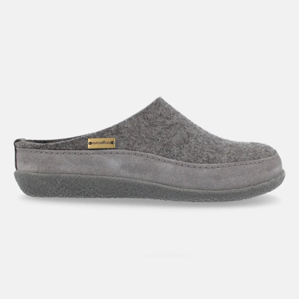 haflinger-blizzard-skane-filzpantoffel-aus-wollfilz-und-veloursleder image 1
