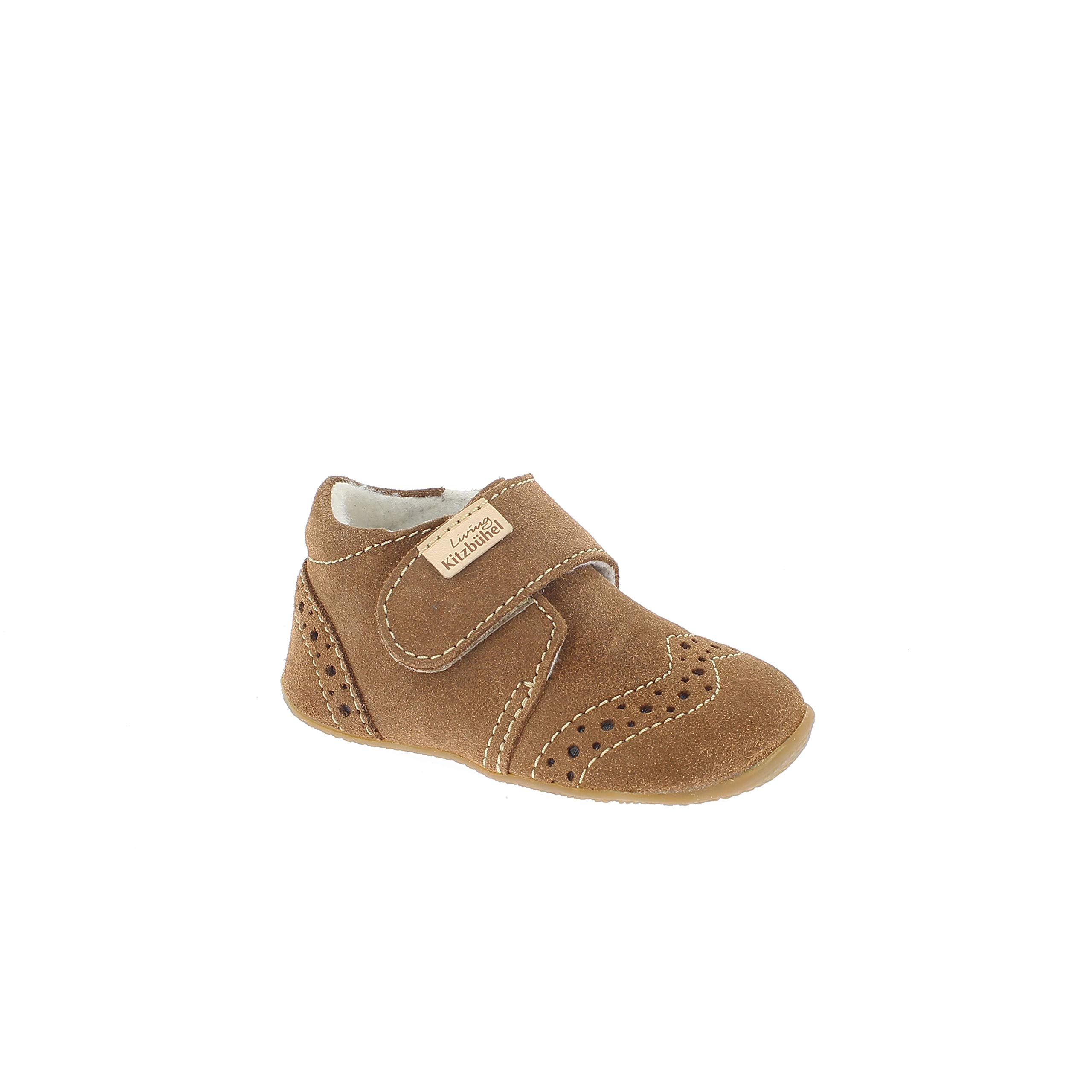 living-kitzb-hel-babyklettschuh-velourleder-hausschuh-f-r-kinder-unisex image 1