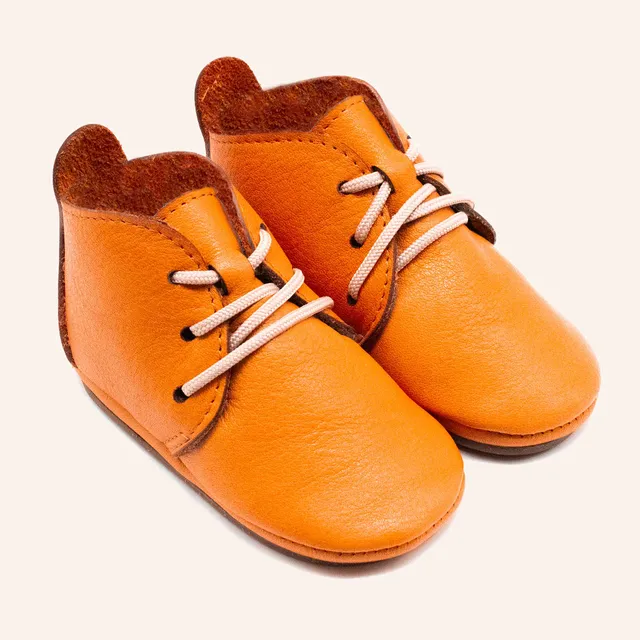 orangenkinder-barfu-schuhe-schn-rer-hellbraun-lauflernschuhe image 1