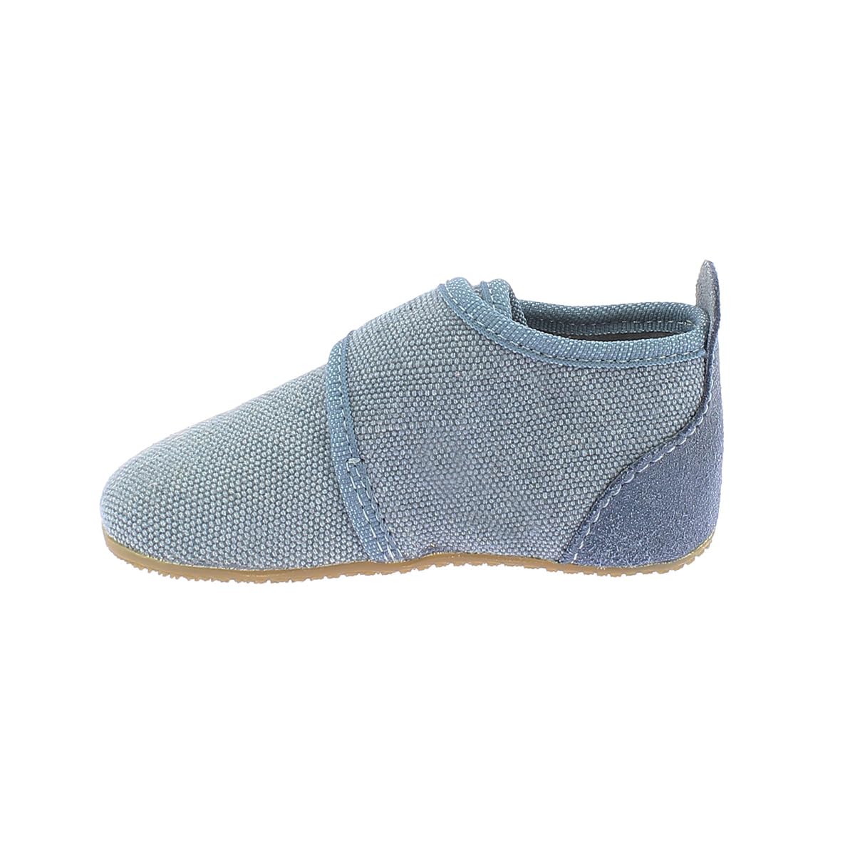 living-kitzb-hel-babyklett-velourferse-uni-linen-baby-hausschuh image 3