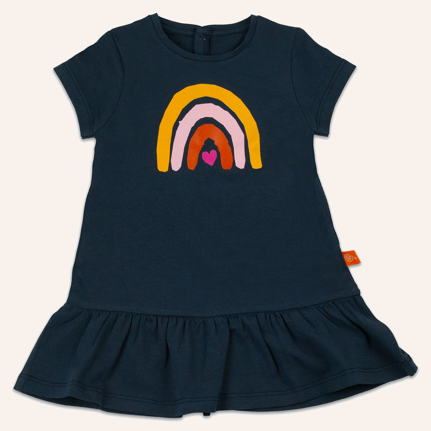 orangenkinder-regenbogen-kleid-reginchen-blau-m-dchen-kleid-baumwolle image 1