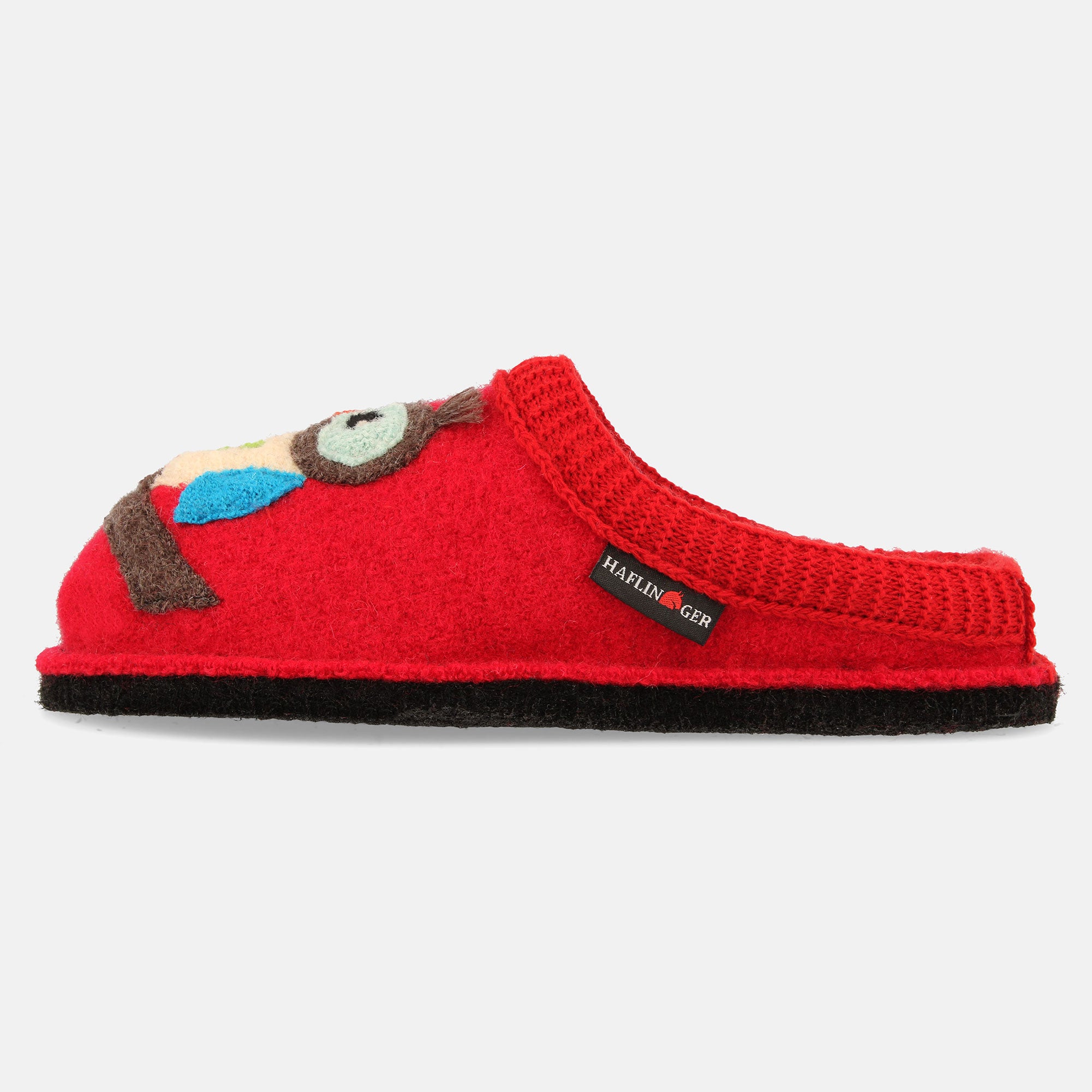 haflinger-olivia-woll-pantoffel-mit-eulenmotiv image 5