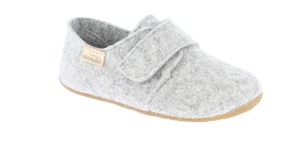 living-kitzb-hel-unisex-kinder-babyklettschuh-filz-unifarben-hausschuh image 1
