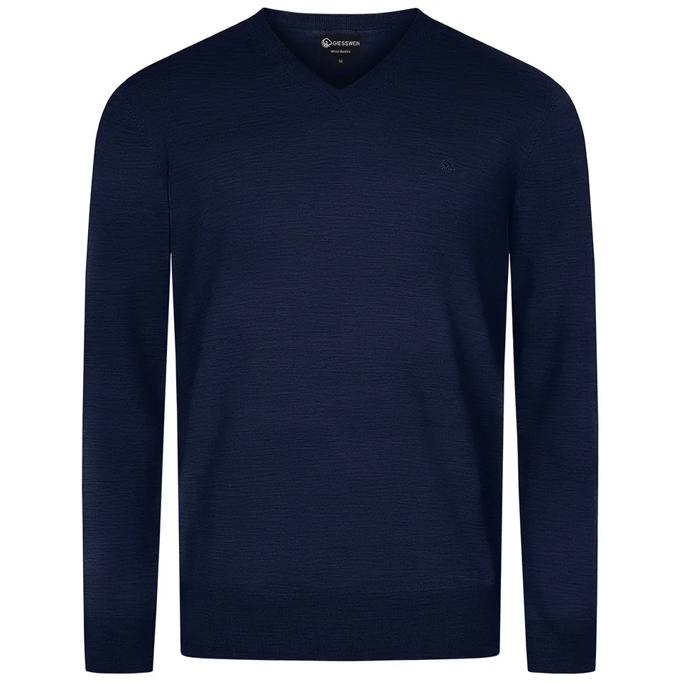 giesswein-baumwollpullover-v-ausschnitt-herren-leichter-baumwoll-strick image 1