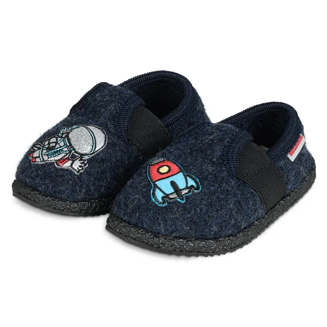 giesswein-teisnach-kinder-hausschuh-schurwolle-astronaut-grau image 1