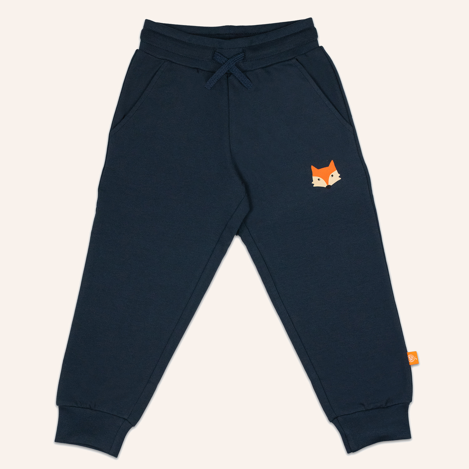 orangenkinder-fox-jogginghose-blau-kinder-jogginghose-aus-reiner-baumwolle image 1
