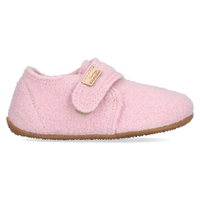 living-kitzb-hel-babyklettschuh-unifarben-woll-hausschuh-mid-cut image 1