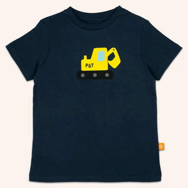 orangenkinder-bagger-t-shirt-blau-aus-baumwoll-jersey image 1