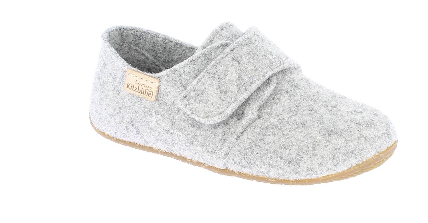 living-kitzb-hel-unisex-kinder-babyklettschuh-filz-unifarben-hausschuh image 1