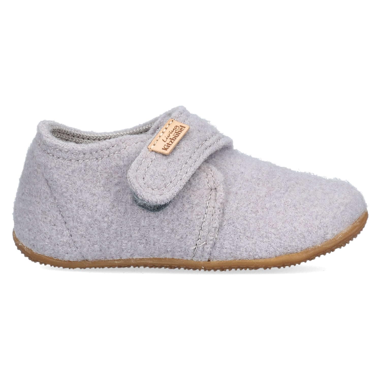 living-kitzb-hel-babyklettschuh-unifarben-woll-hausschuh-mid-cut image 8