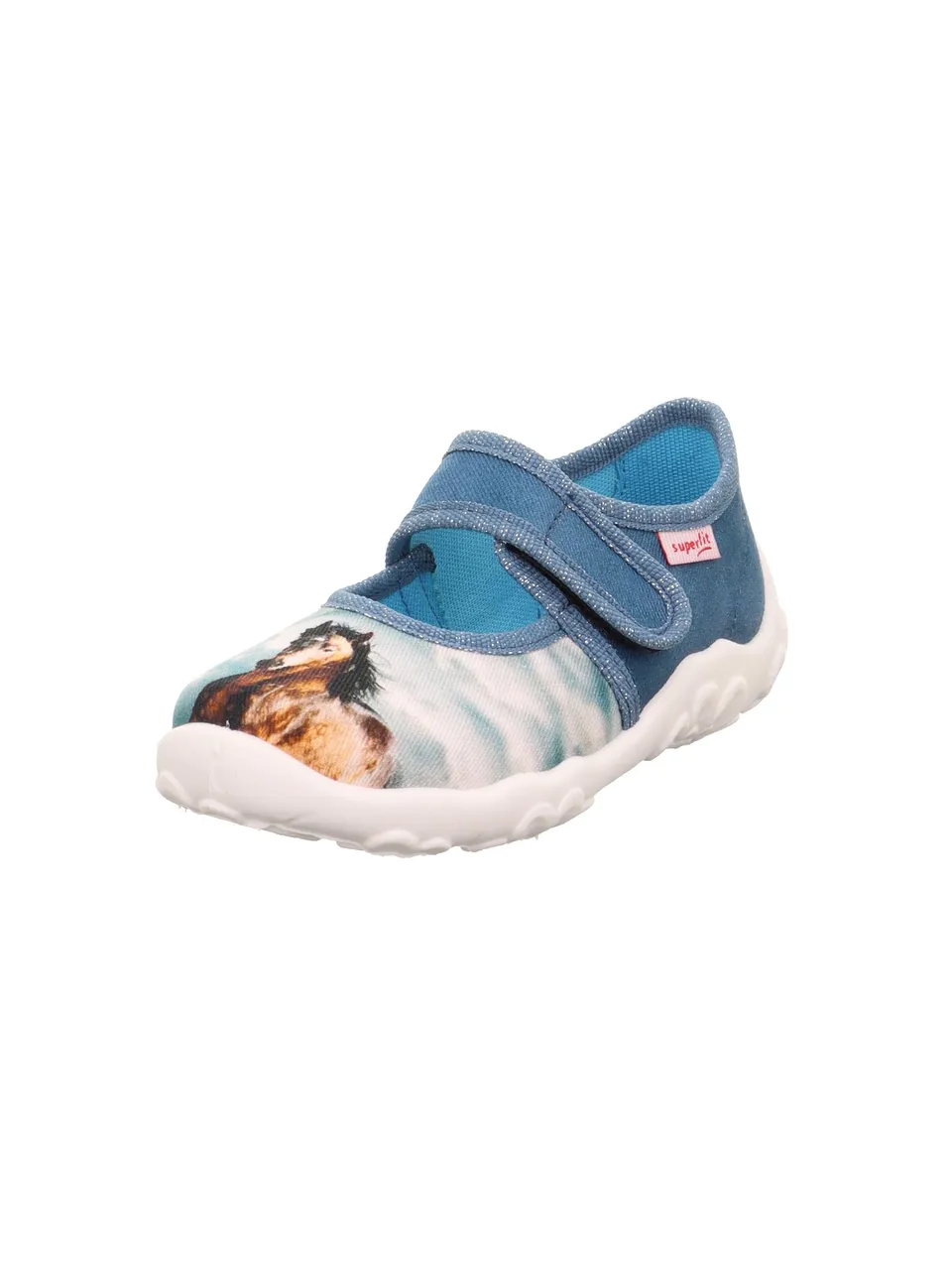 superfit-belinda-0-800287-m-dchen-hausschuhe-ballerina-mit-klett-und-einhorn image 1