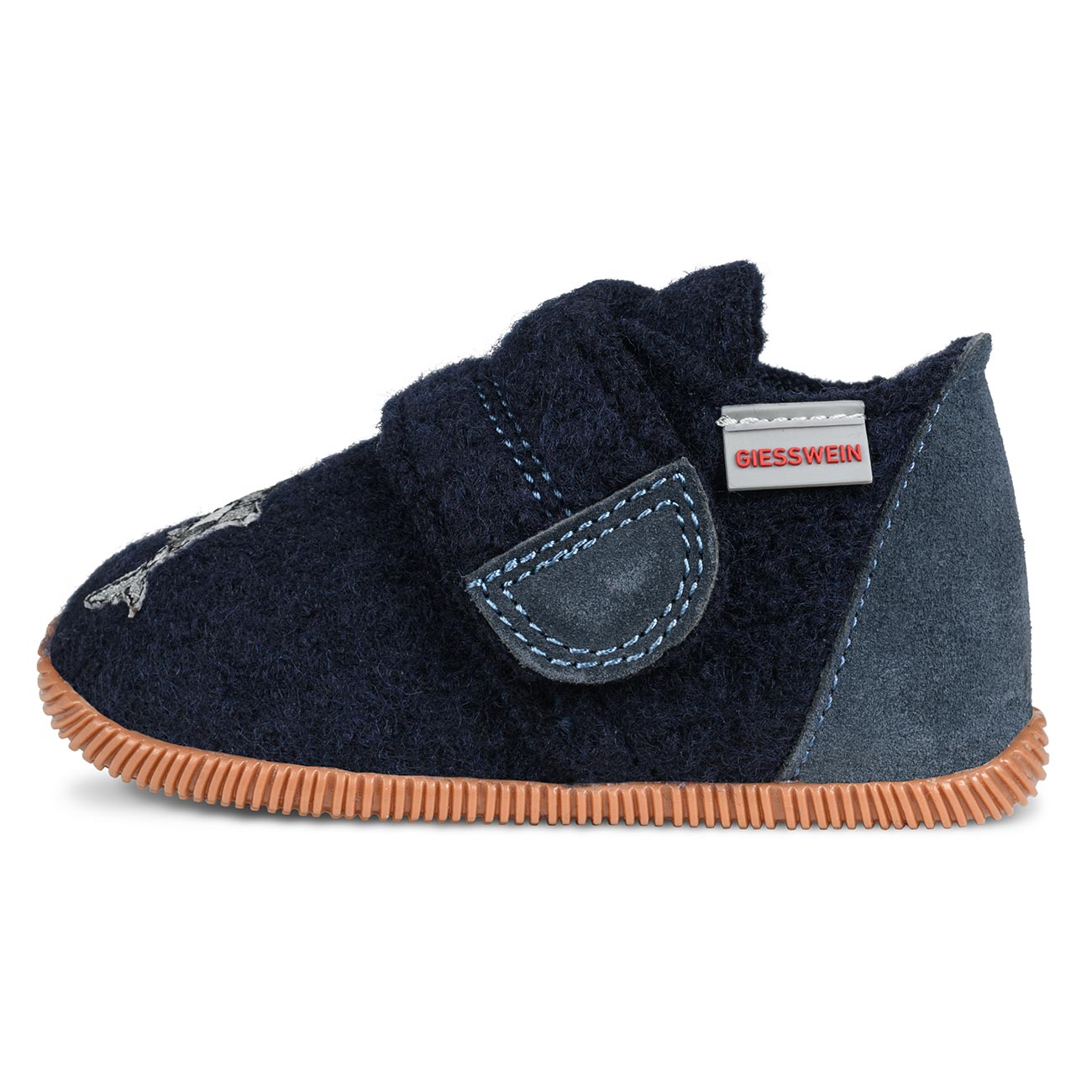 giesswein-oberkirch-slim-fit-kinder-woll-hausschuh-blau-hai image 3