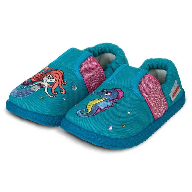 giesswein-aislingen-kinder-slipper-baumwolle-t-rkis image 1