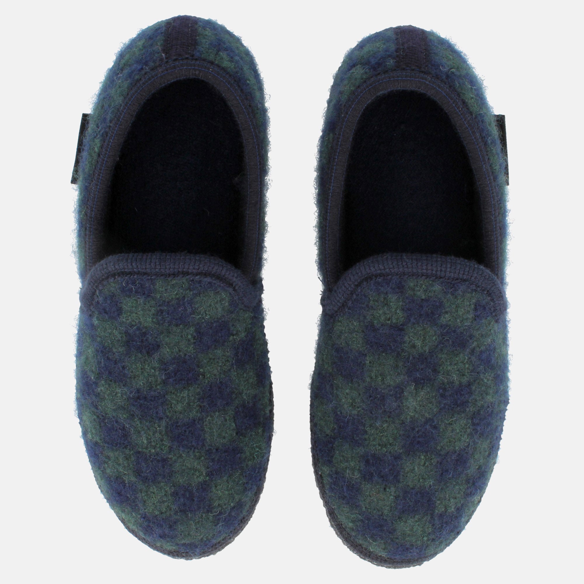 haflinger-loafer-chess-pantoffeln-mit-karo-design image 3