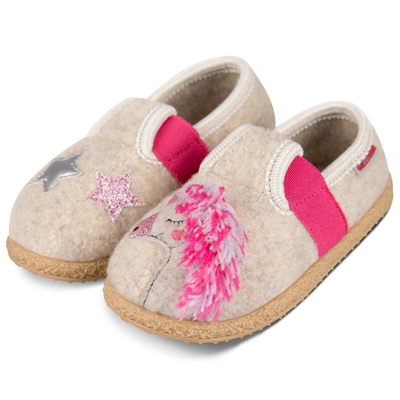 giesswein-trabening-kinder-hausschuhe-wolle-einhorn-mit-gummisohle image 1