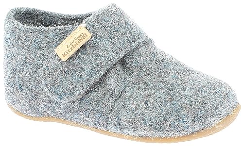 living-kitzb-hel-babyklettschuh-filz-unifarben-hausschuh-unisex-kinder image 3