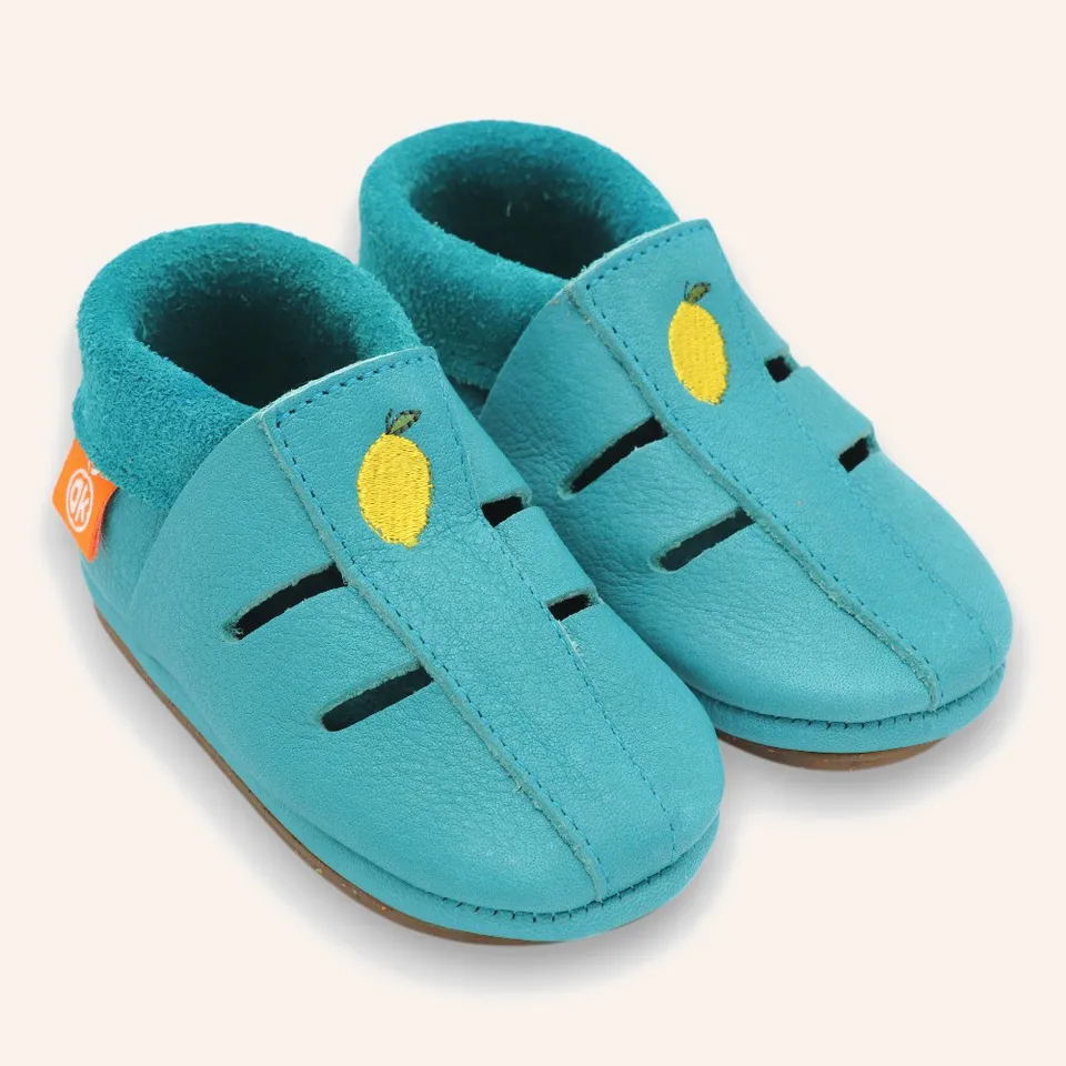orangenkinder-barfu-sandale-amigo-lemony-t-rkis-kinder-sandale image 1