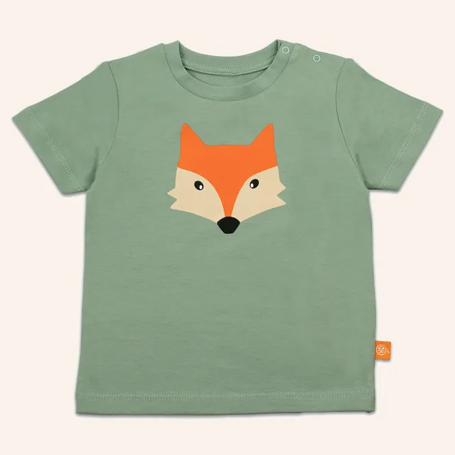 orangenkinder-fuchs-t-shirt-mint-baby-und-kinder-shirt-baumwolle image 1