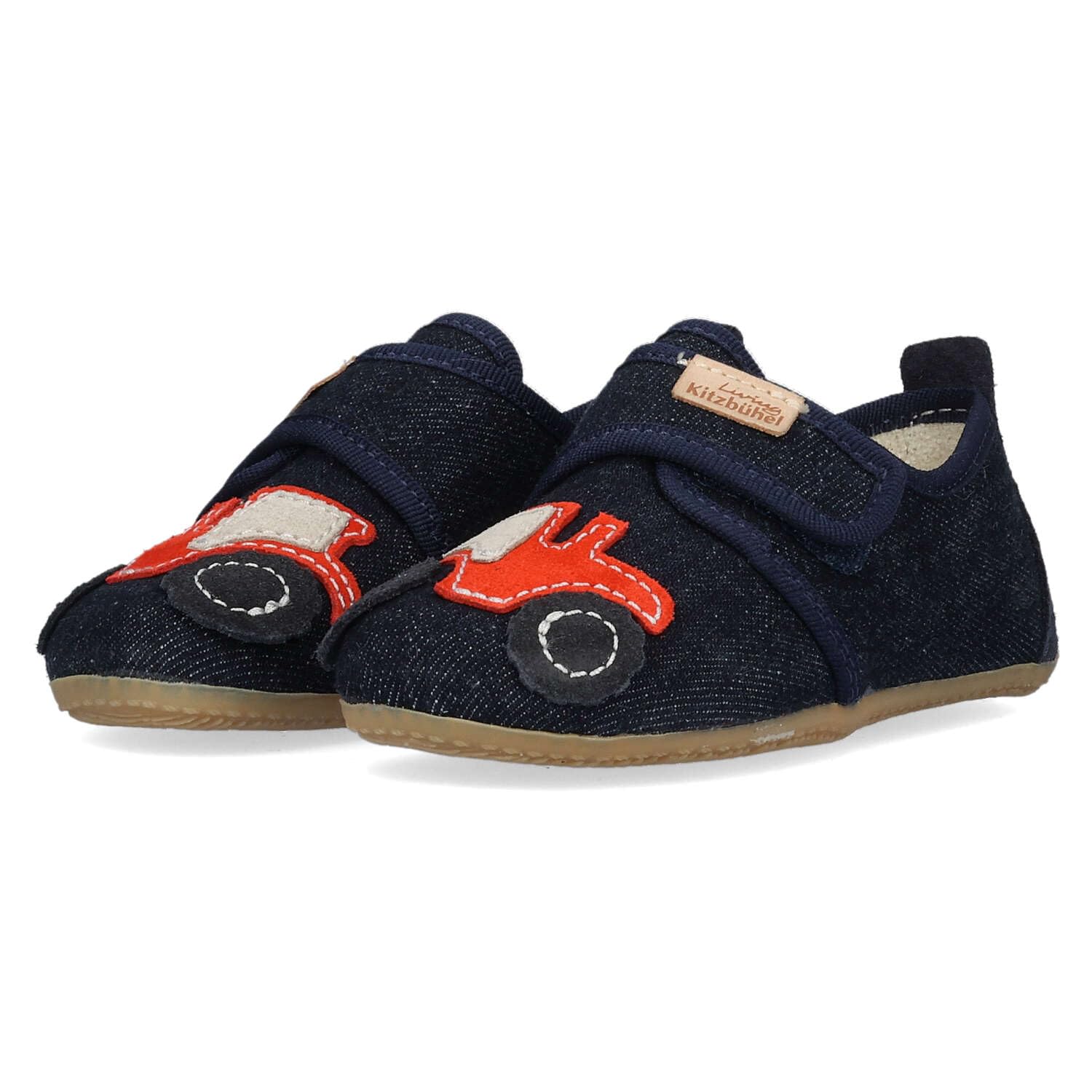 living-kitzb-hel-klettmodell-trolliger-traktor-marine-kinder-klettschuh image 2