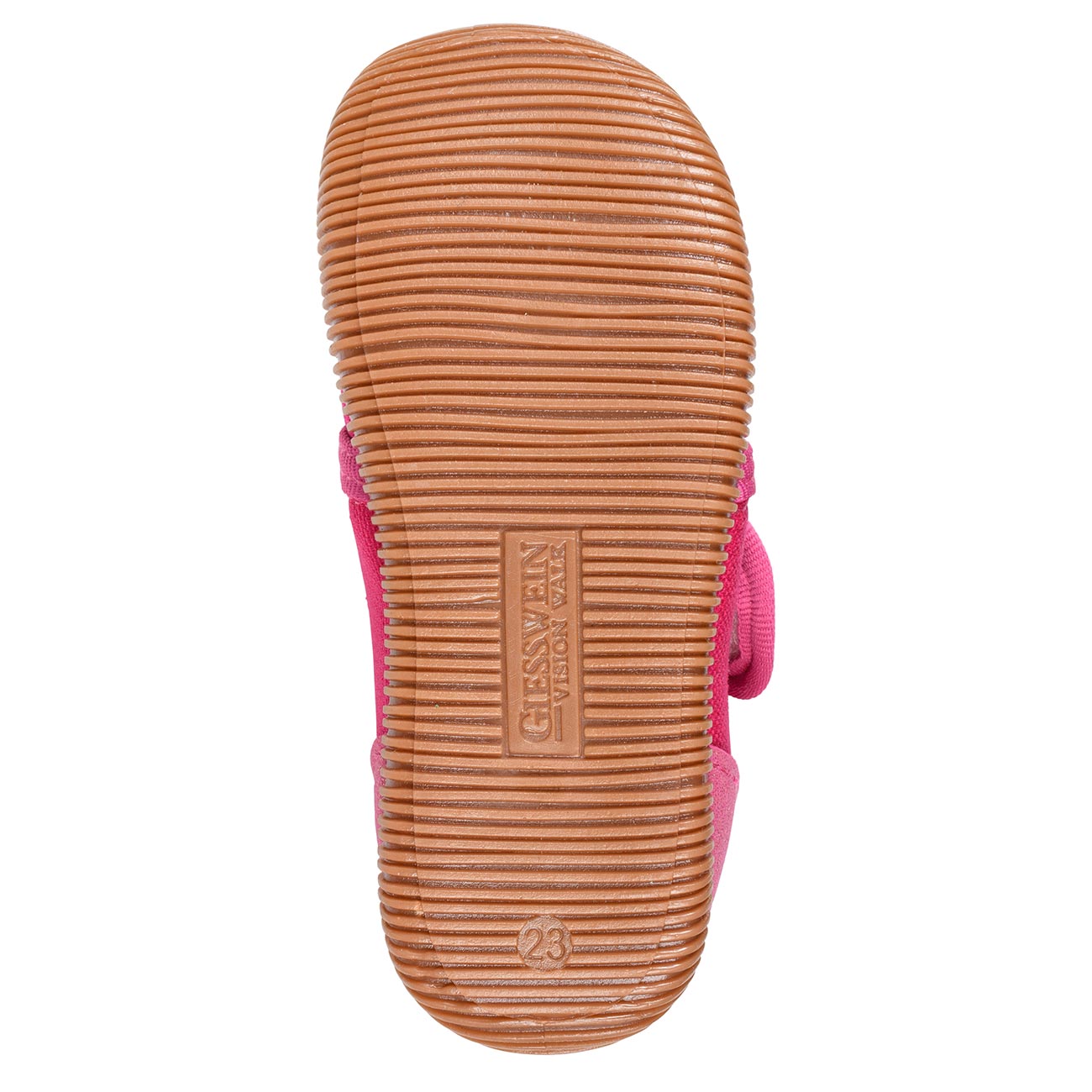 giesswein-sandau-slim-fit-kinder-hausschuh-baumwolle-himbeer-klett image 5