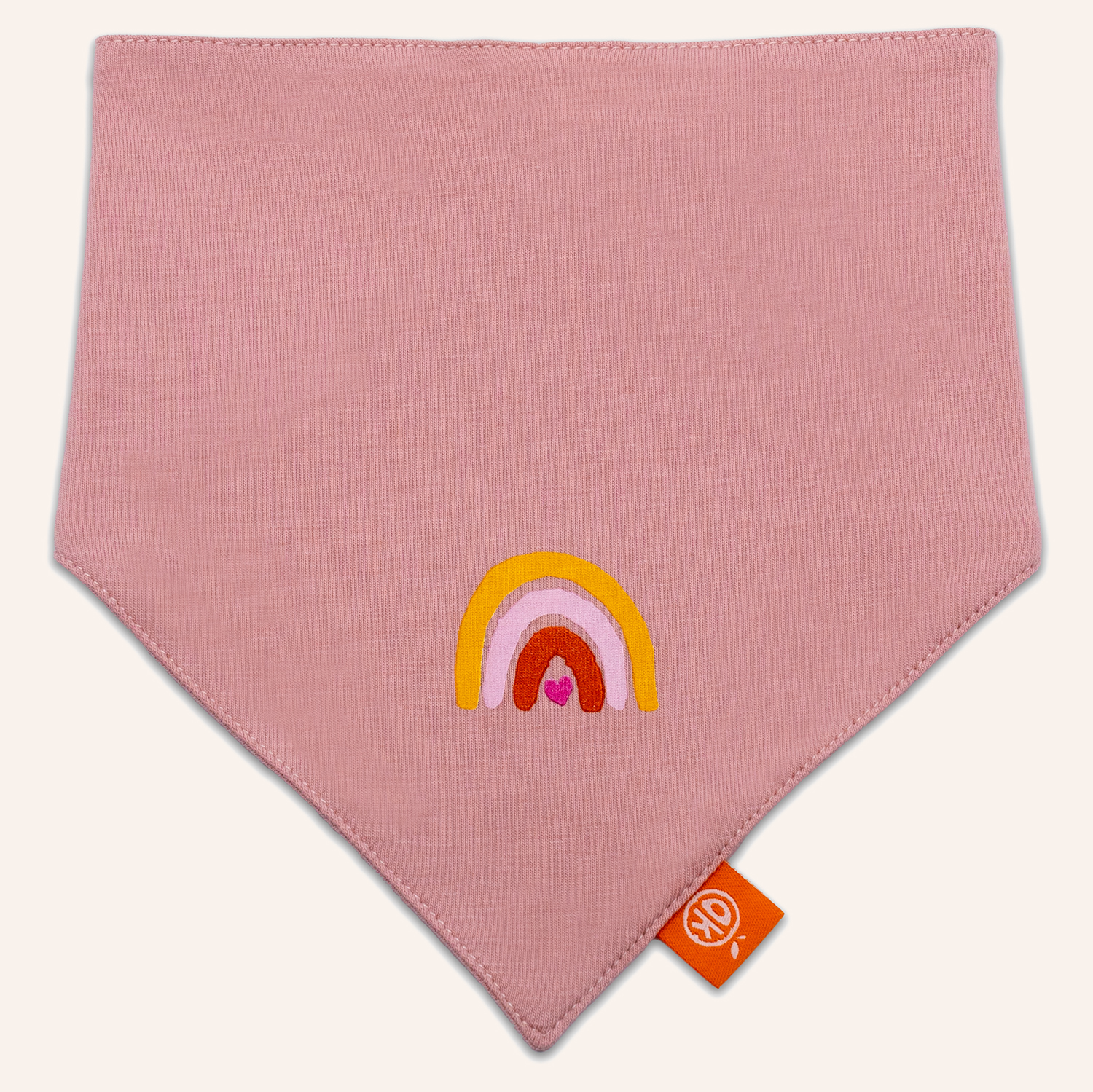 orangenkinder-halstuch-regenbogen-pink-aus-baumwoll-jersey image 1