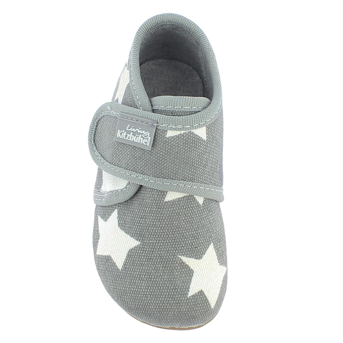 living-kitzb-hel-babyklettschuh-sterne-lauflern-hausschuh-mit-klett image 2