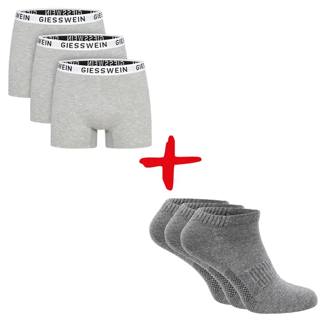 giesswein-boxershorts-3er-pack-organic-sneaker-socken-3er-pack-bundle image 1