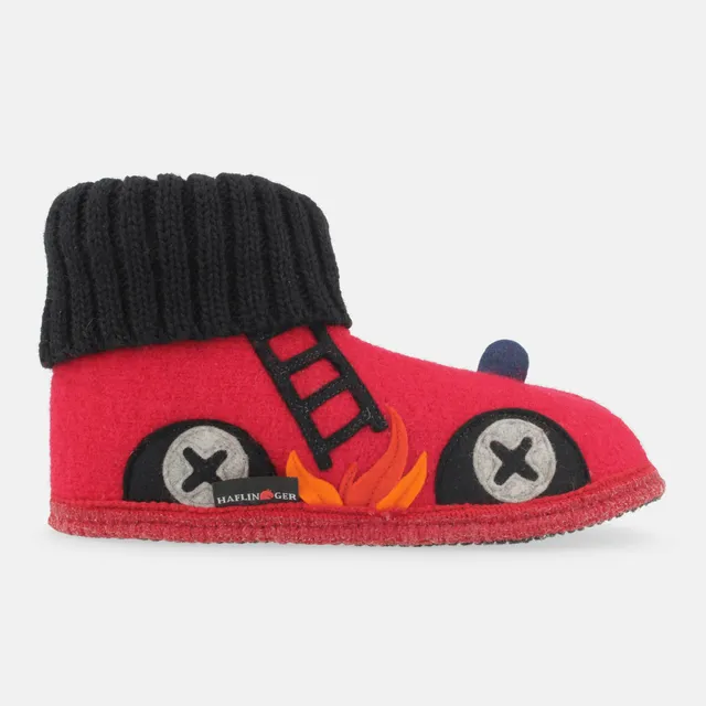 haflinger-h-ttenschuh-feuerwehr-kinder-hausschuh-wollwalk-kn-chelhoch image 1