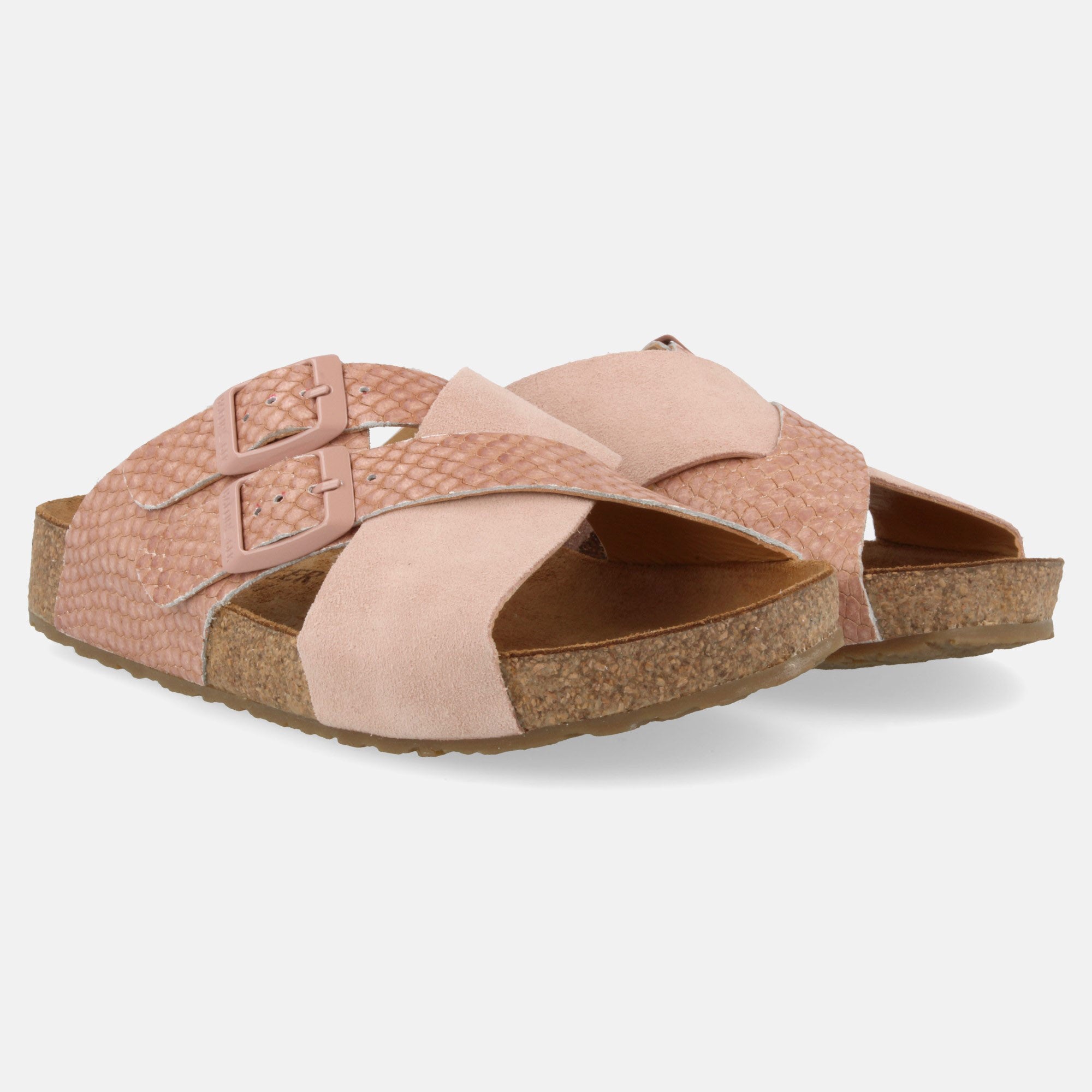 haflinger-bio-amiga-leder-pantolette-mit-korkfu-bett-und-schnalle image 5
