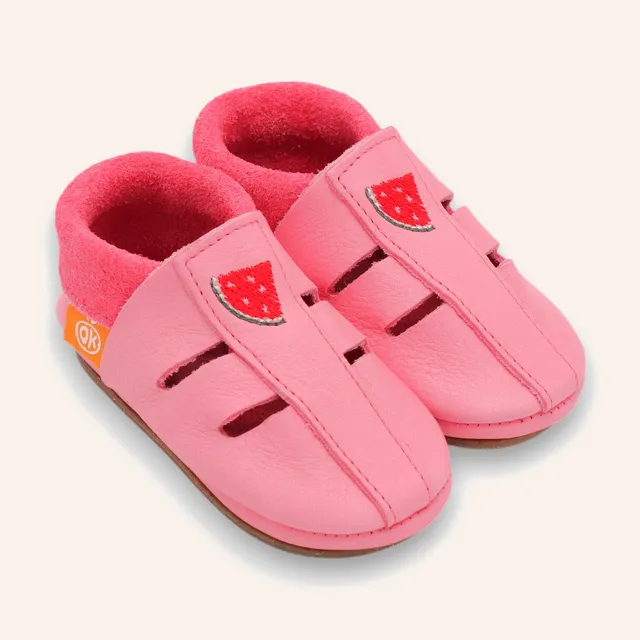 orangenkinder-barfu-sandale-amigo-melony-pink-kinder-sandale image 1